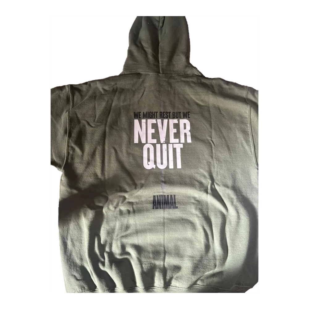 Be Animal Never Quit Hoodie